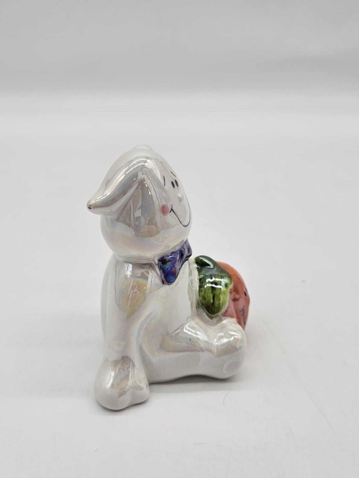 Adorable Porcelain Halloween White Funny and Playful Ghost 3-4” Figurine