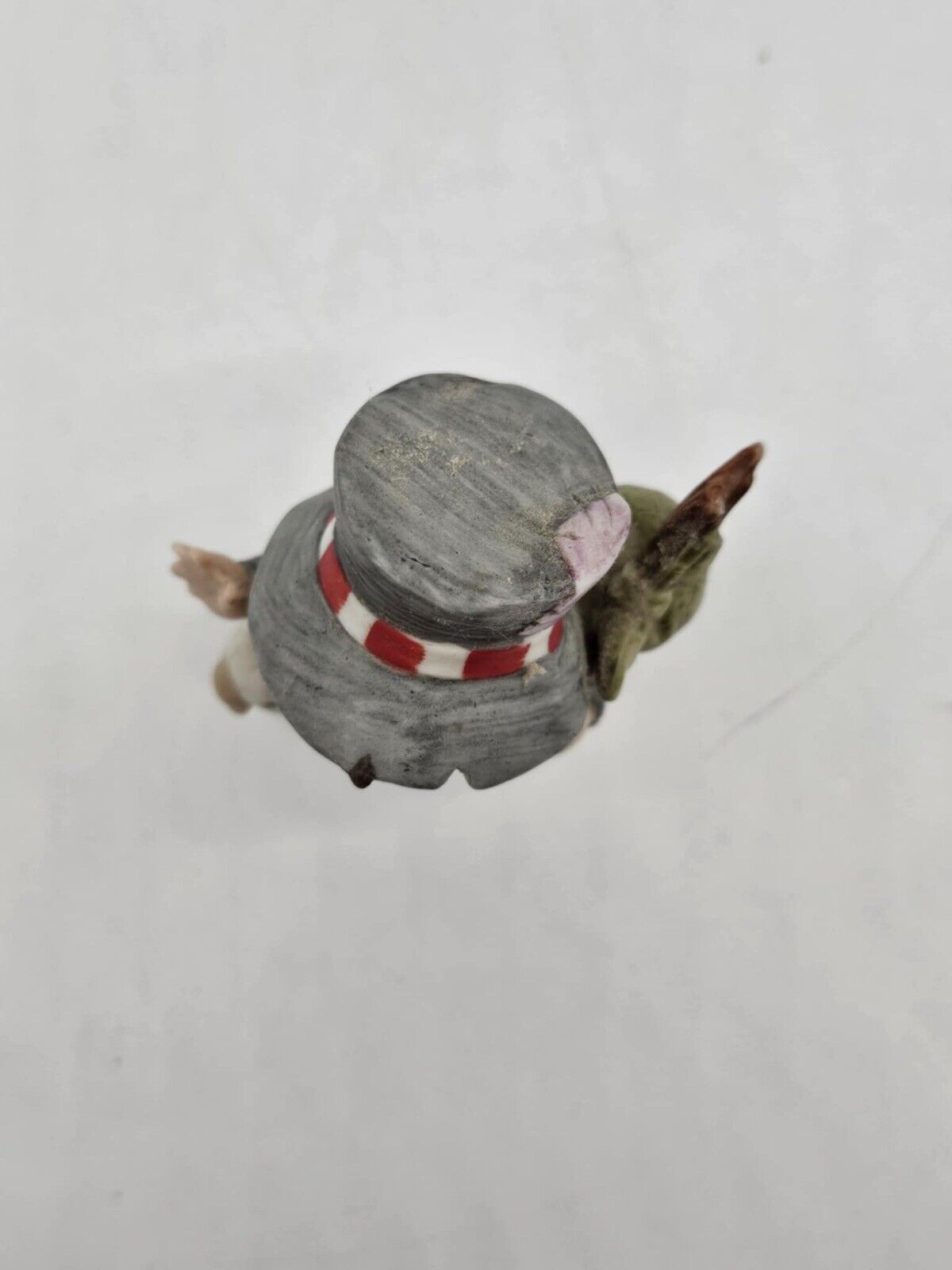 Vintage Homco Hobo Boy With Dog Figurine Denim Big Hat Hobo Sack 4th of July dec