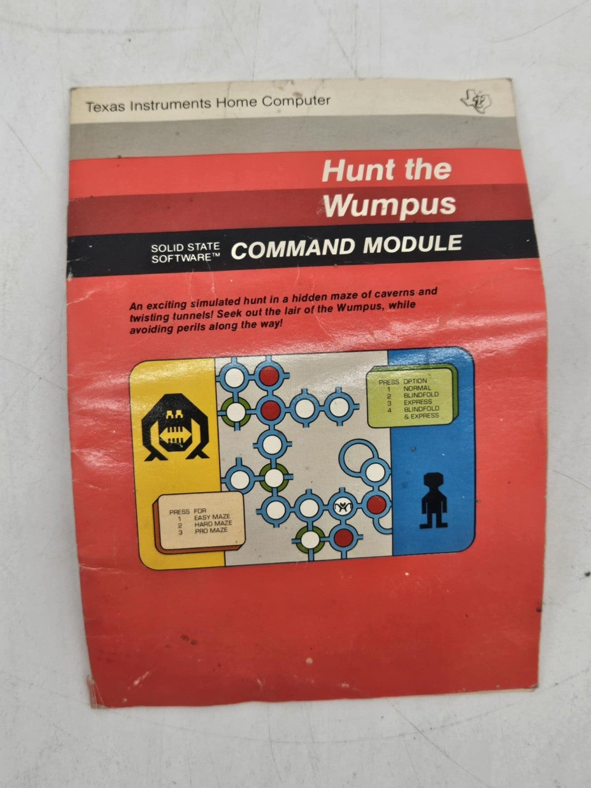 Vintage Texas Instruments TI99/4A Home Computer Original Manuals & 10 Games