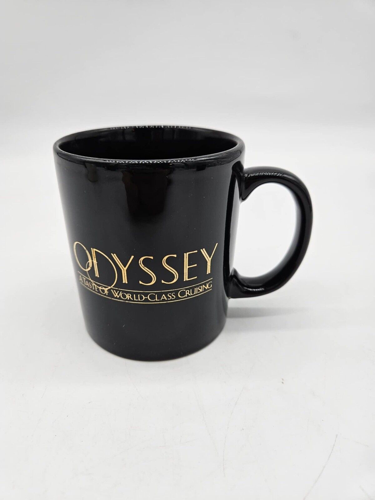 2 VTG Odyssey A Taste of World Class Cruising Chicago Yacht Ceramic Coffee Mugs