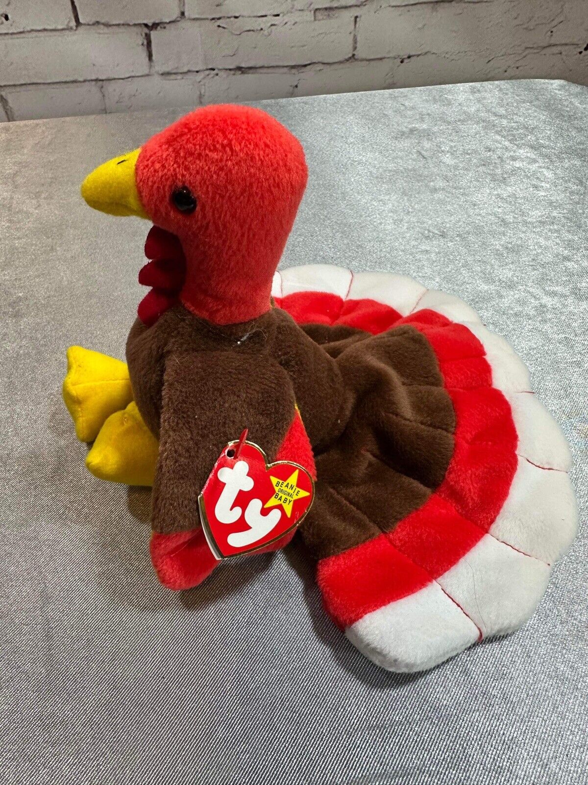 Ty Beanie Baby 1996 GOBBLES The Turkey #4034 Rare! VCTY