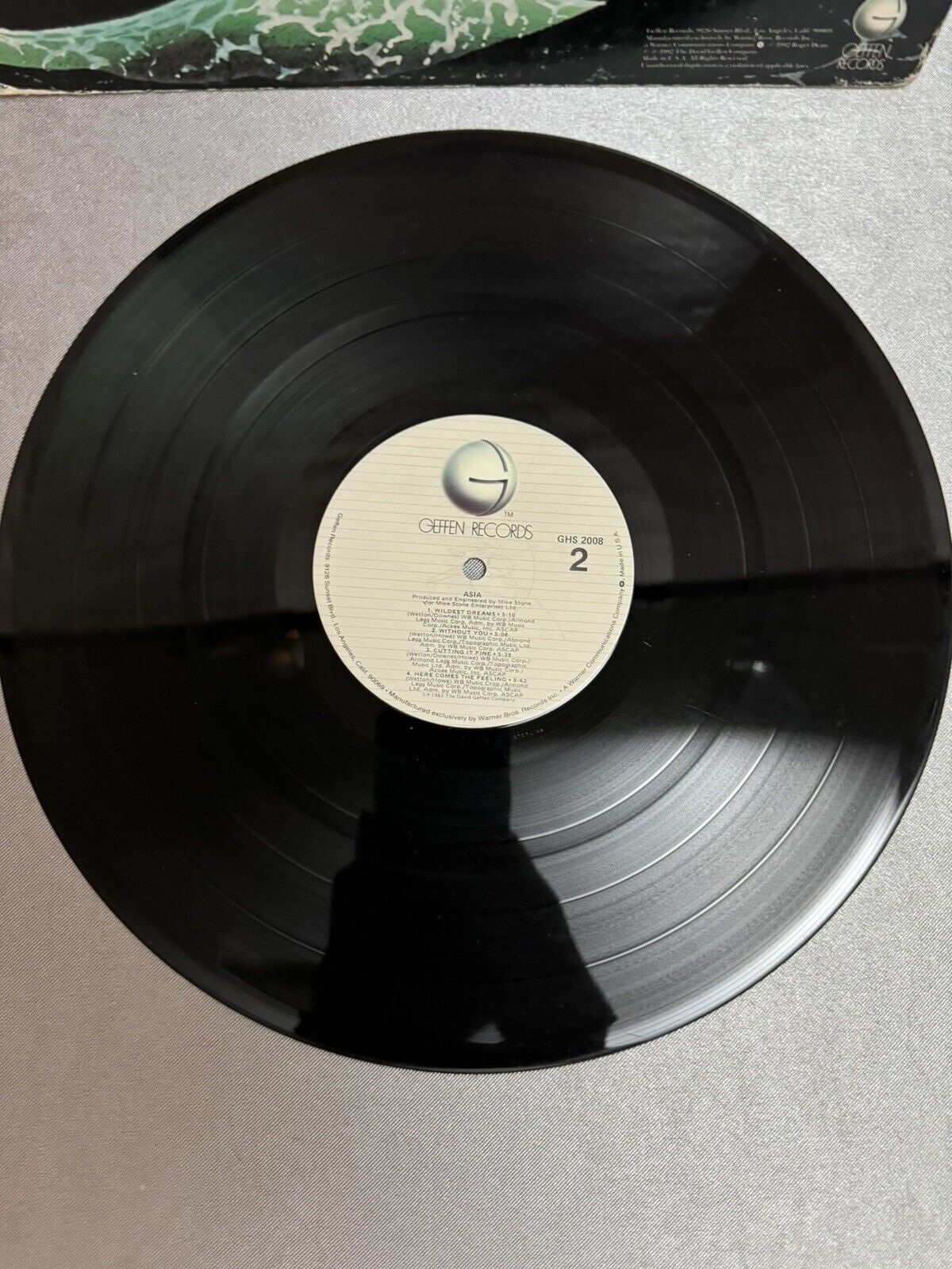 ASIA Self Titled Vinyl LP Geffen 1982 GHS-2008 VG+