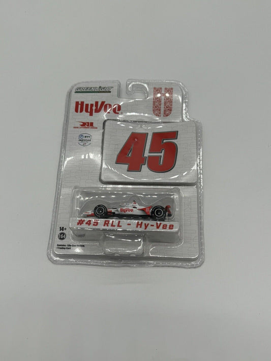2022 Greenlight 1:64 JACK HARVEY *WHITE* Hy Vee Stores #45 RLL Indy Car NIP!