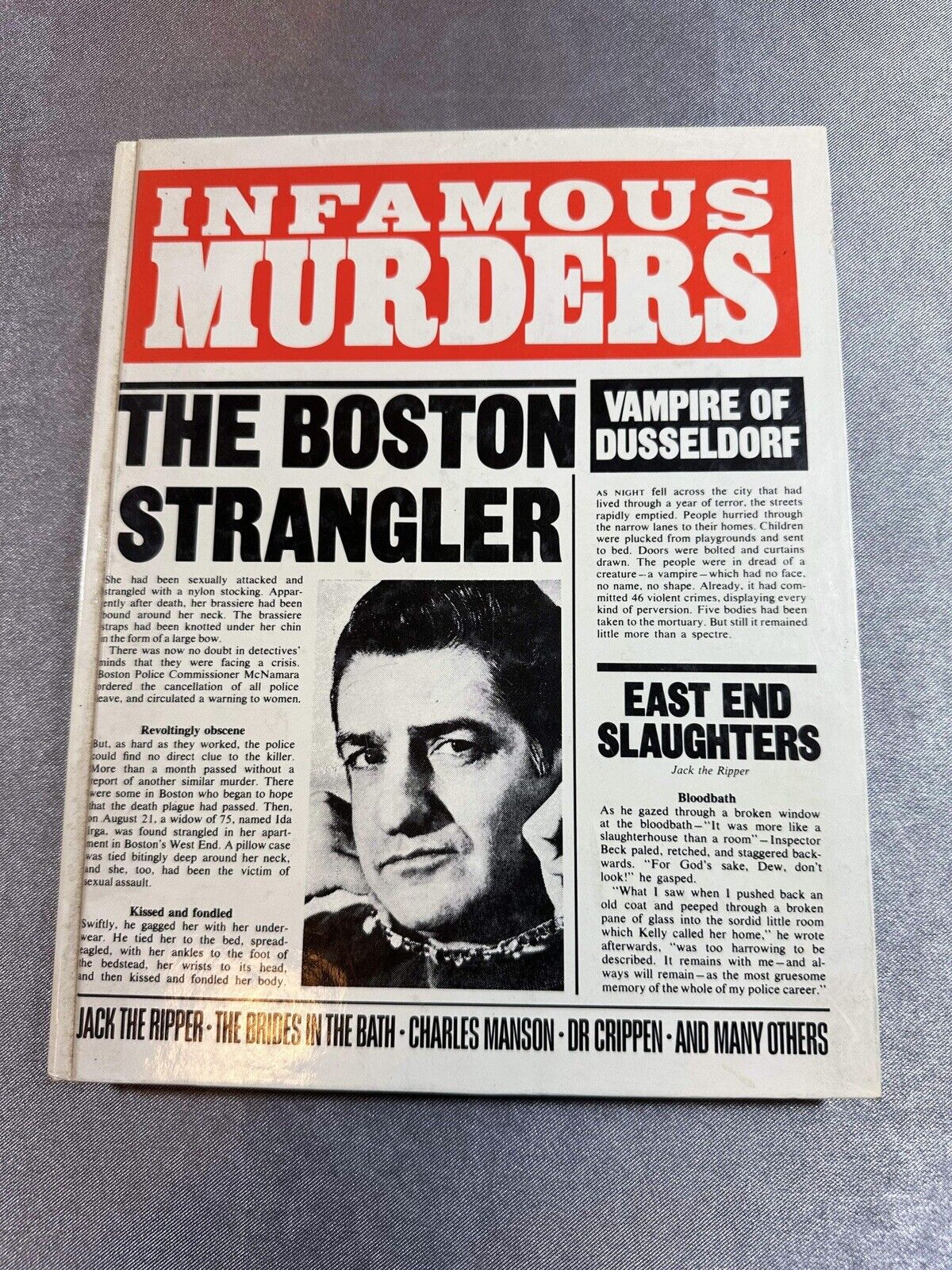 Infamous Murders (1985, Hardcover, Illustrated, Treasure Press) VBKS