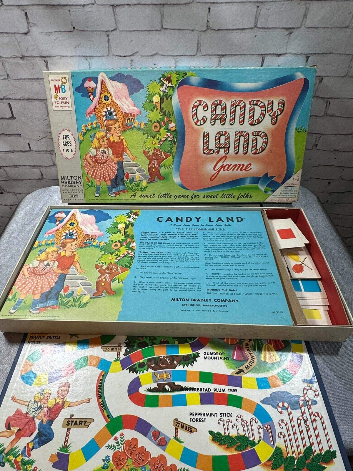 Vtg 1962 4700-Xl Candy Land Board Game VGM