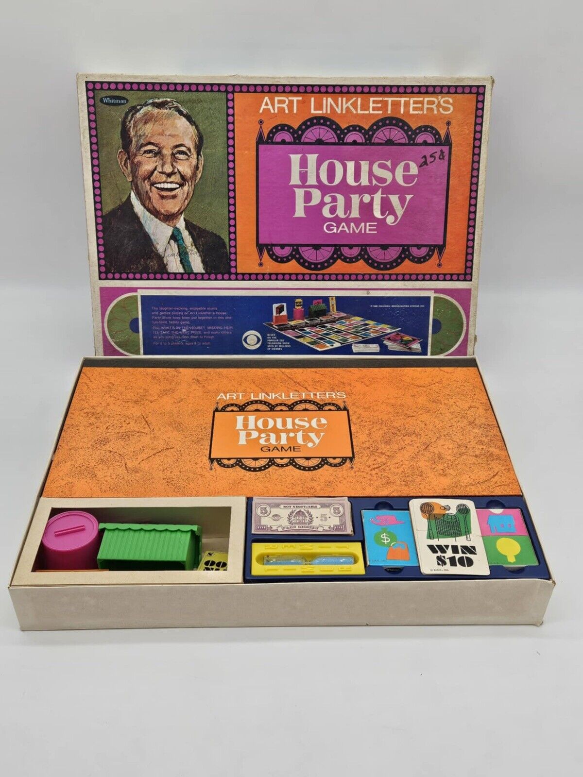 VINTAGE 1968 Art Linkletter's House Party Board Game TV Show COMPLETE VGM