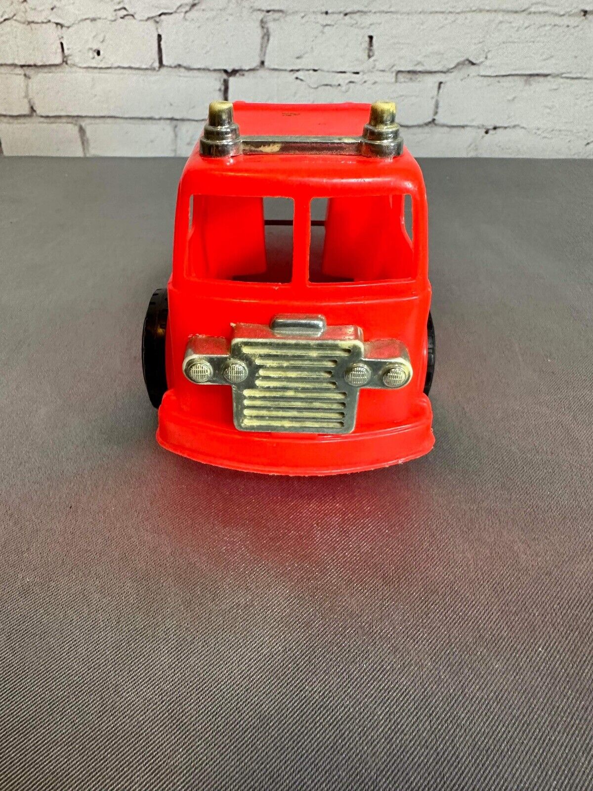 Vintage 1970s Processed Plastic Red Fire Truck VTY
