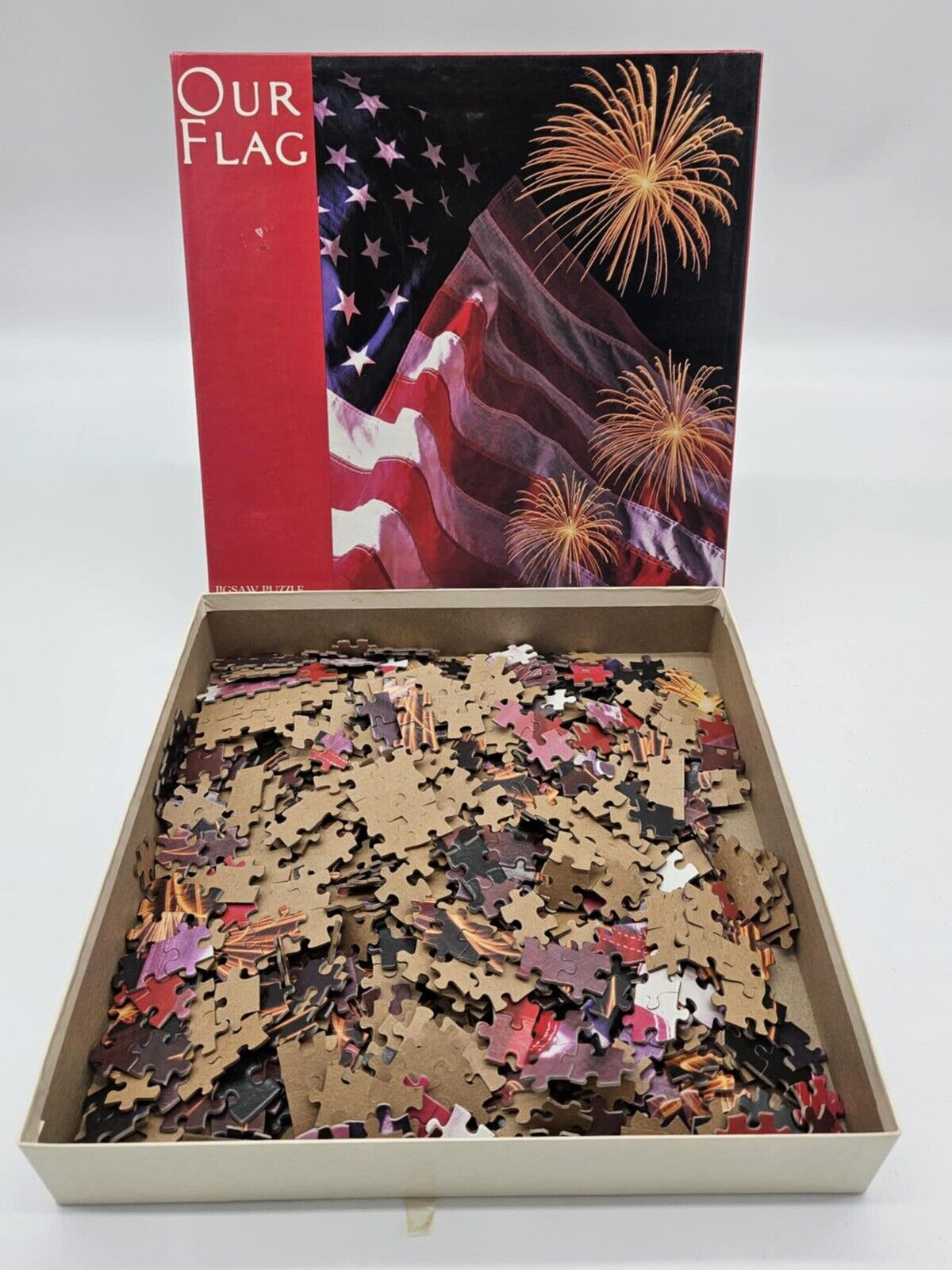 1980s Vintage ‘Our Flag’ Patriotic Jigsaw Puzzle