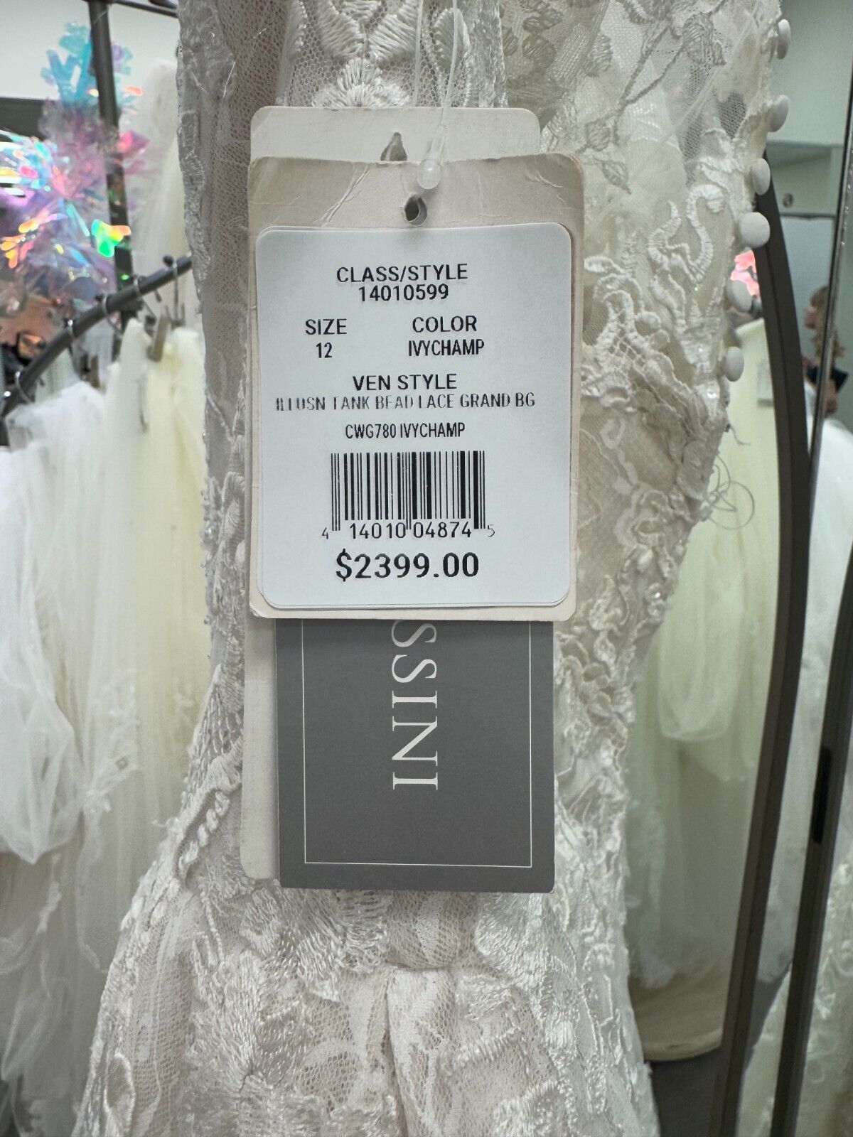 ✨ NEW✨ Size 12 GORGEOUS OLEG CASSINI wedding dress with POCKETS!!