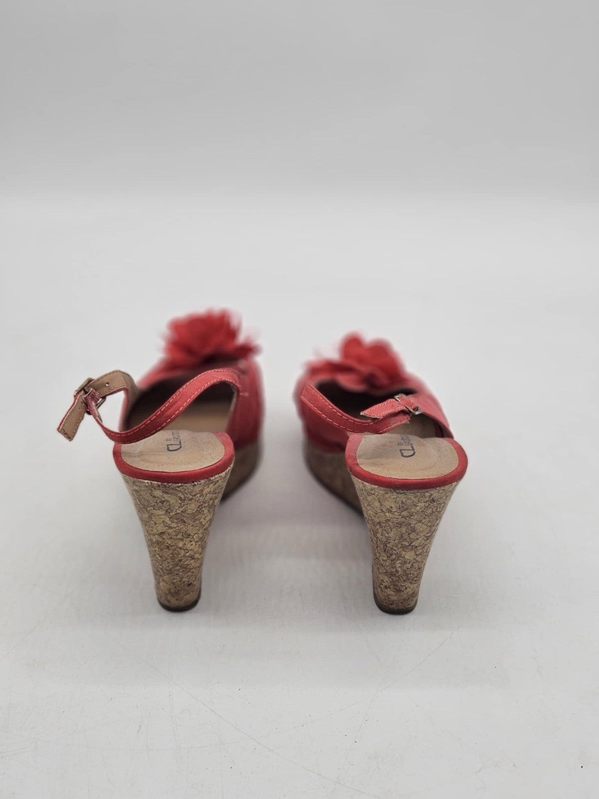 Chinese Laundry | Women’s Red Flower 8.5 Wedge Slingback Sandals