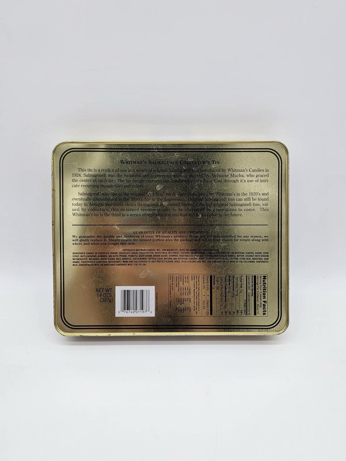 Whitman's Salmagundi Tin Replica, Collectors Edition, Vintage