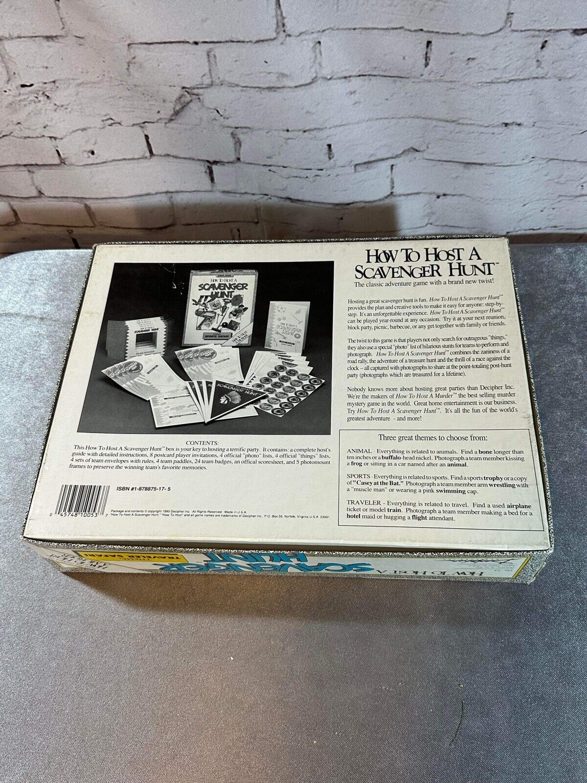 Vintage 1990 How to Host a Scavenger Hunt Game VGM