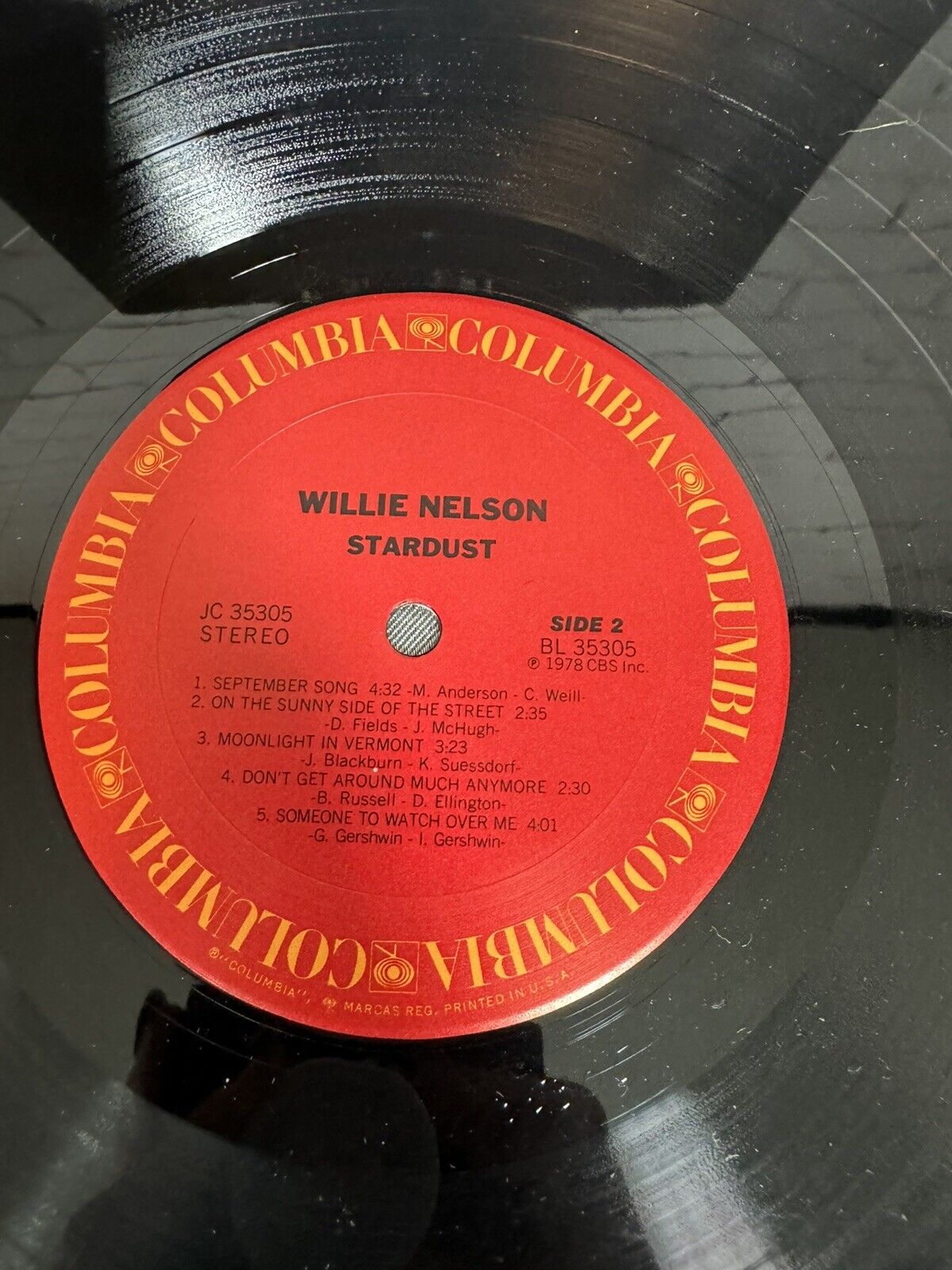 Willie Nelson Stardust EX Vinyl LP 1978 EX Cover
