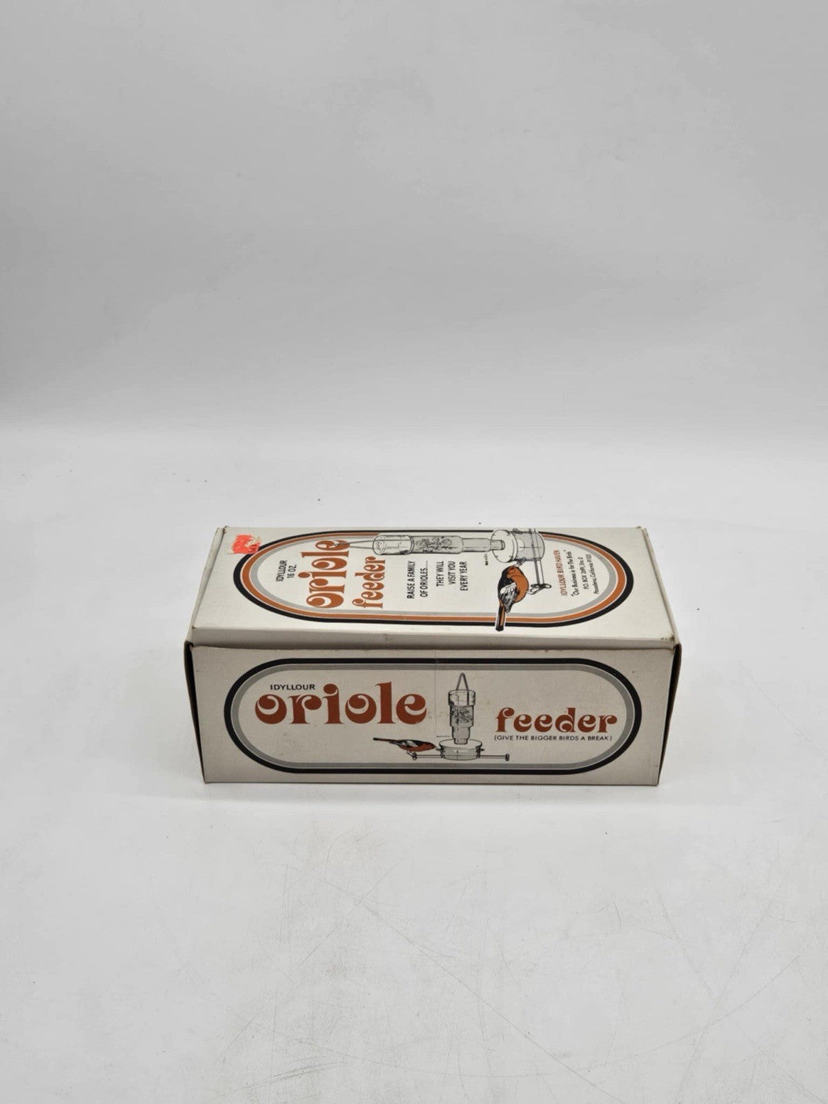 Vintage style GLASS Oriole Feeder
