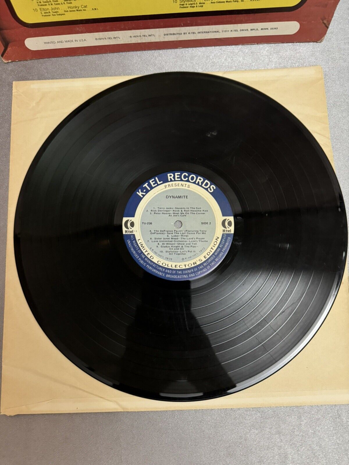 Dynamite 20 Original Hits 20 Original Stars STEREO K-tel (TU-2360) Tested/NM!