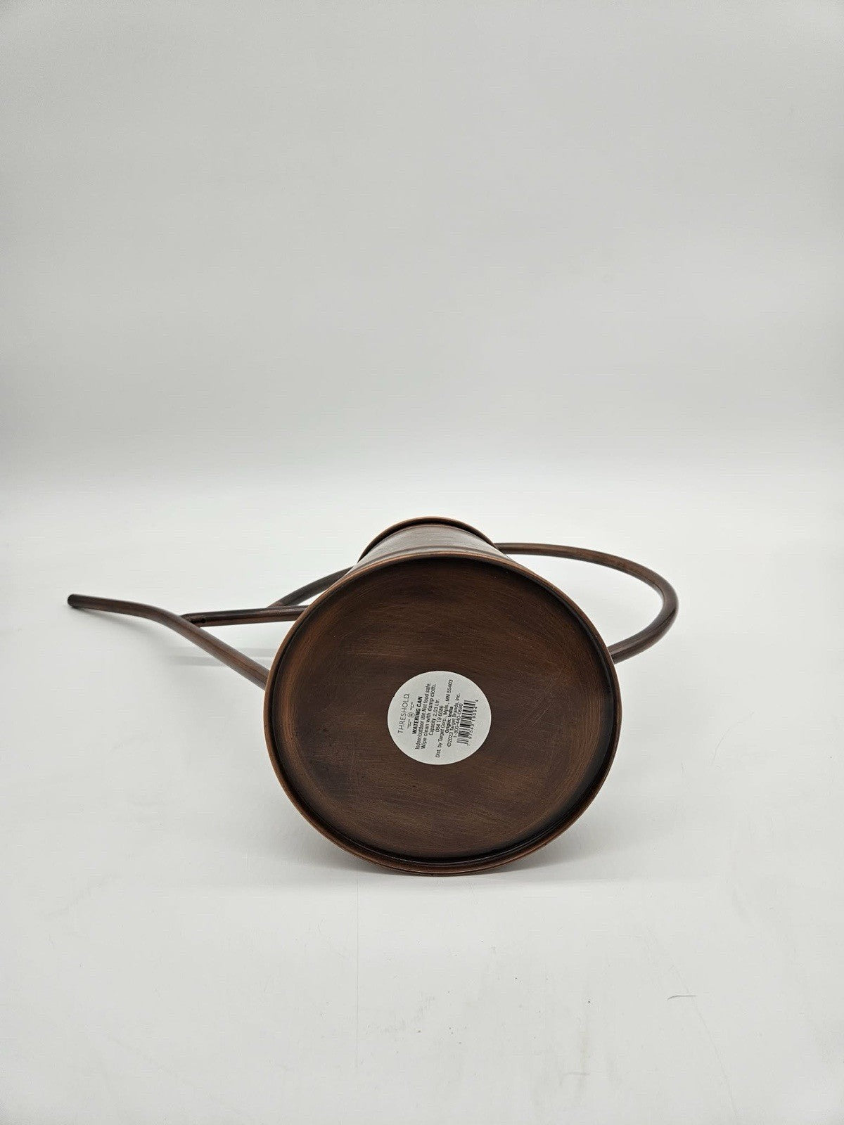 Small Copper Finish Metal Watering Can Plant Decor