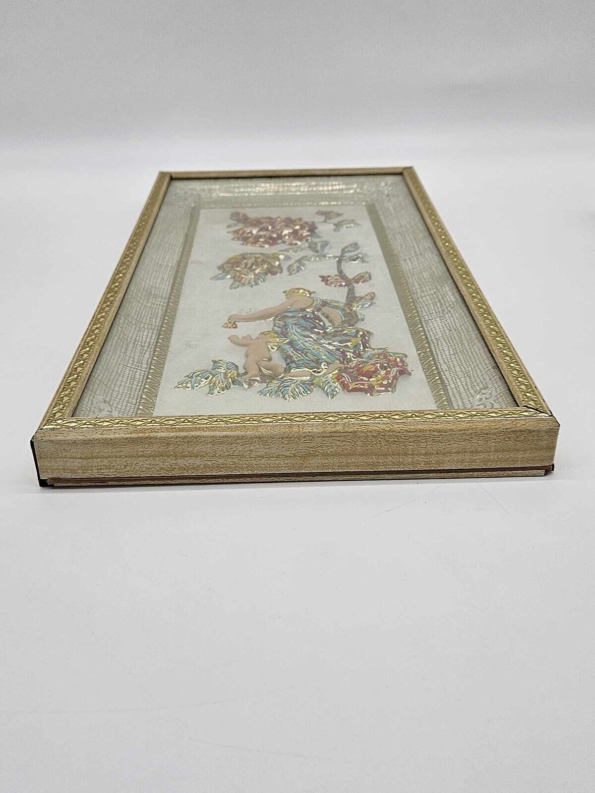 2 Vintage Metalcraft 4 Seasons Framed 3D MCM Pictures Art - NO. 7025