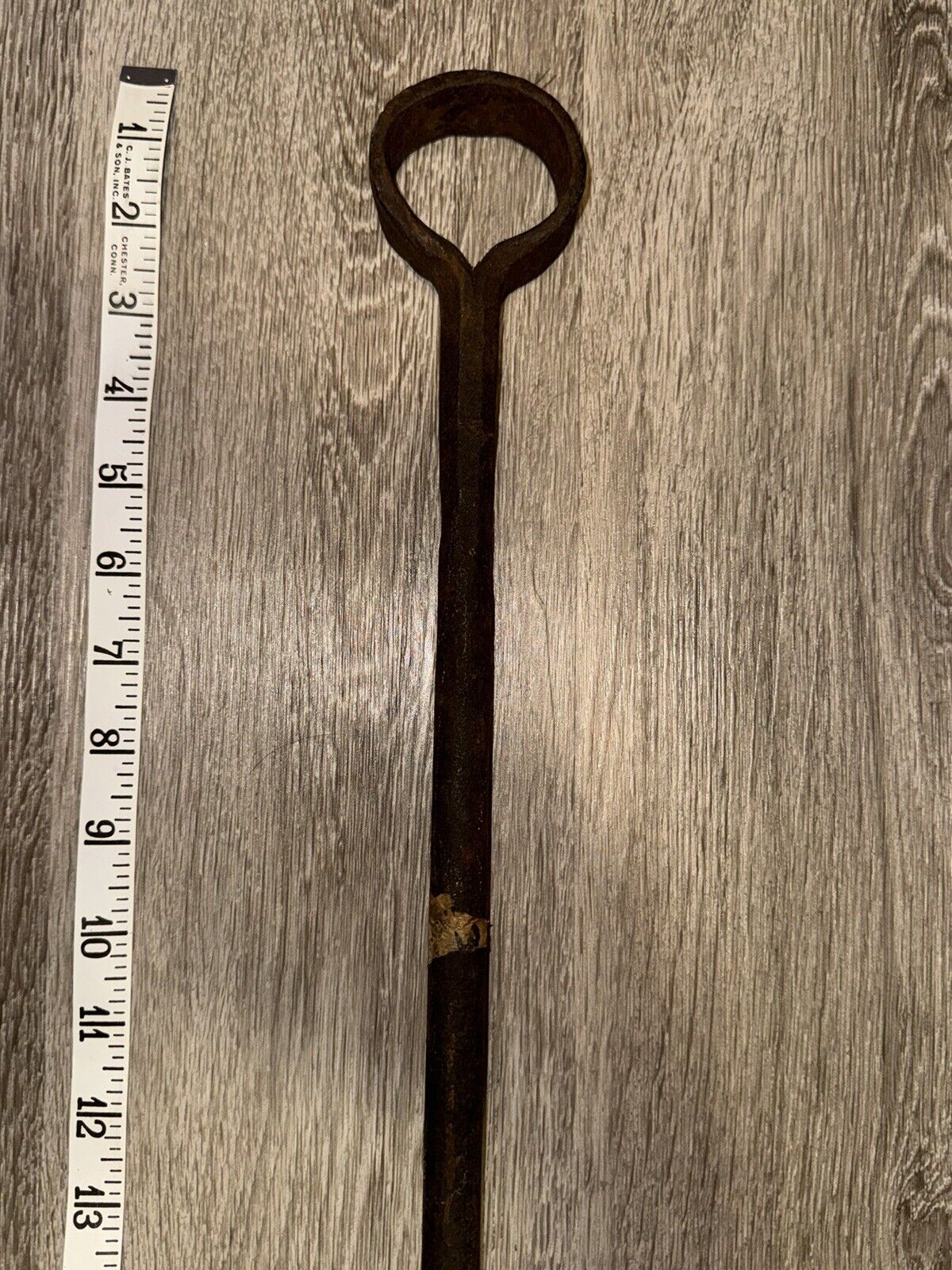 Antique Primitive Hand Forged Auger Manual Drill Bit Shipbuilding Tool