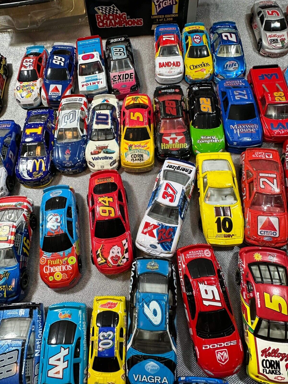 Lot Of 67 Vintage NASCAR Racing 1:64 Diecast Cars VTY