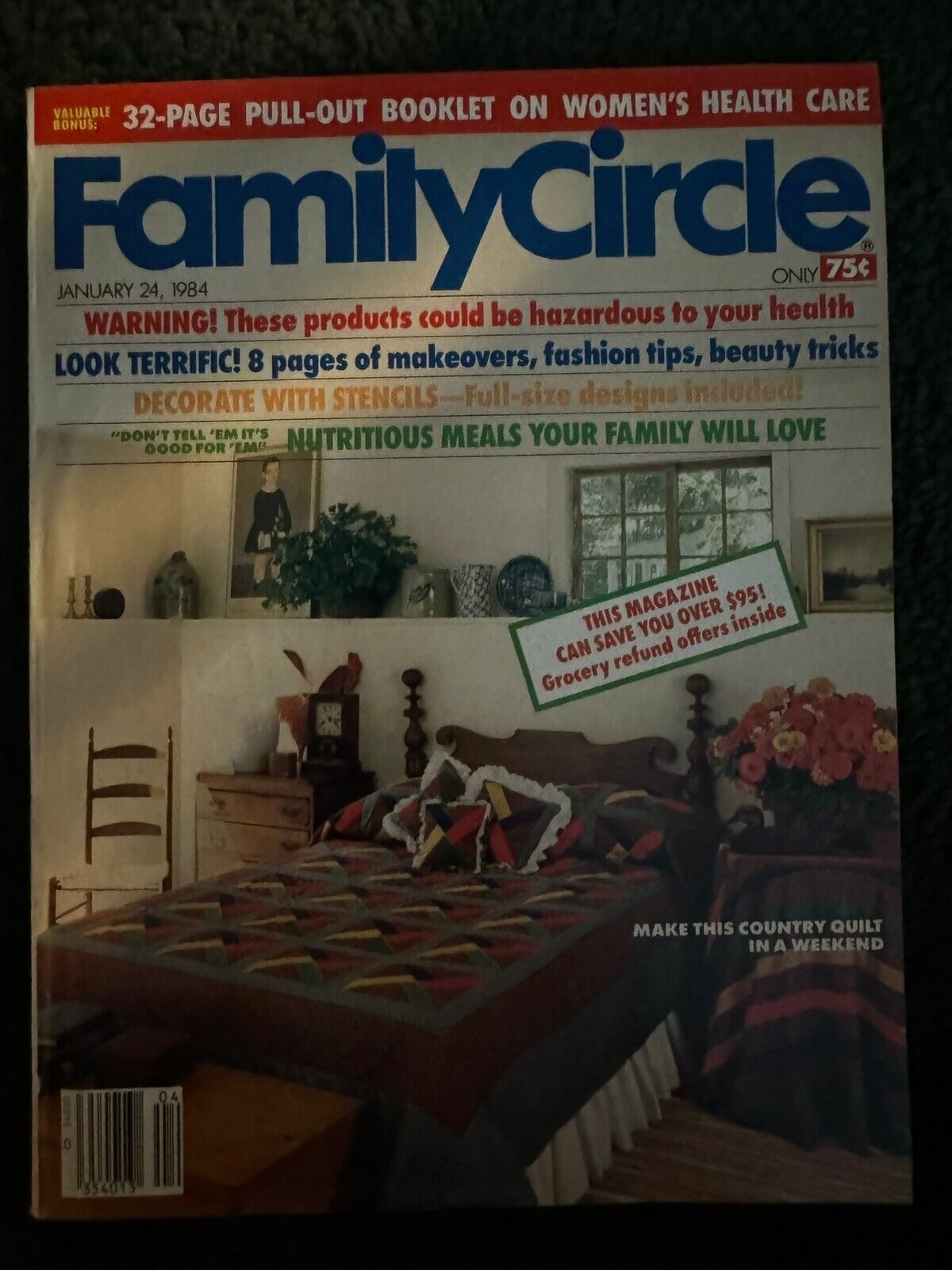 Family Circle Magazine Lot - Early 1980's lot of 9 - Vintage Back Issue
