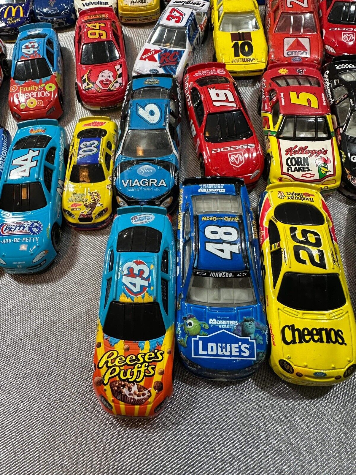 Lot Of 67 Vintage NASCAR Racing 1:64 Diecast Cars VTY