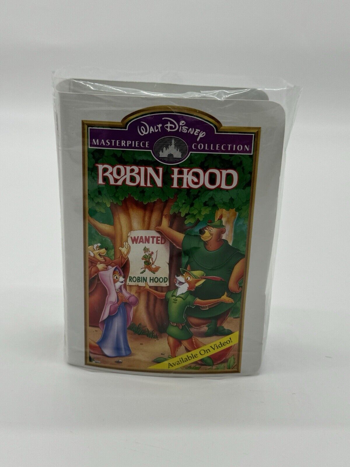 VTG McDonalds Walt Disney Masterpiece Collection Happy Meal VHS Toy Robin Hood