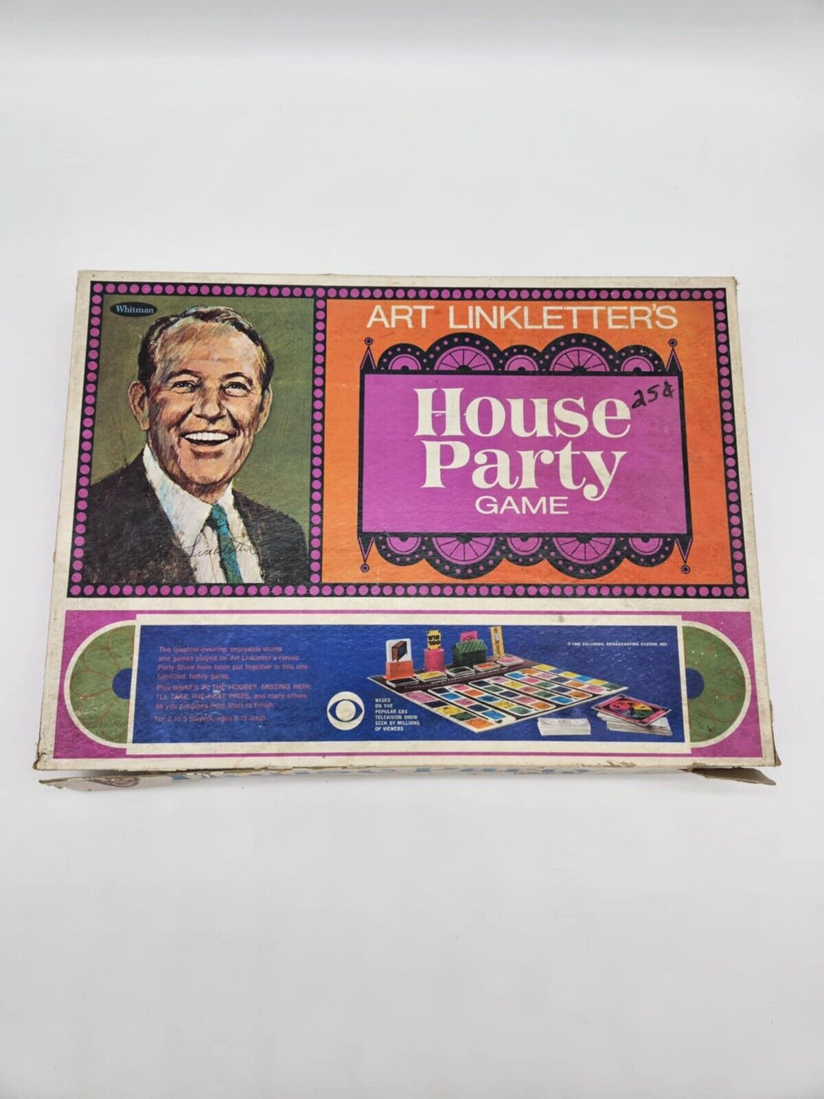 VINTAGE 1968 Art Linkletter's House Party Board Game TV Show COMPLETE VGM
