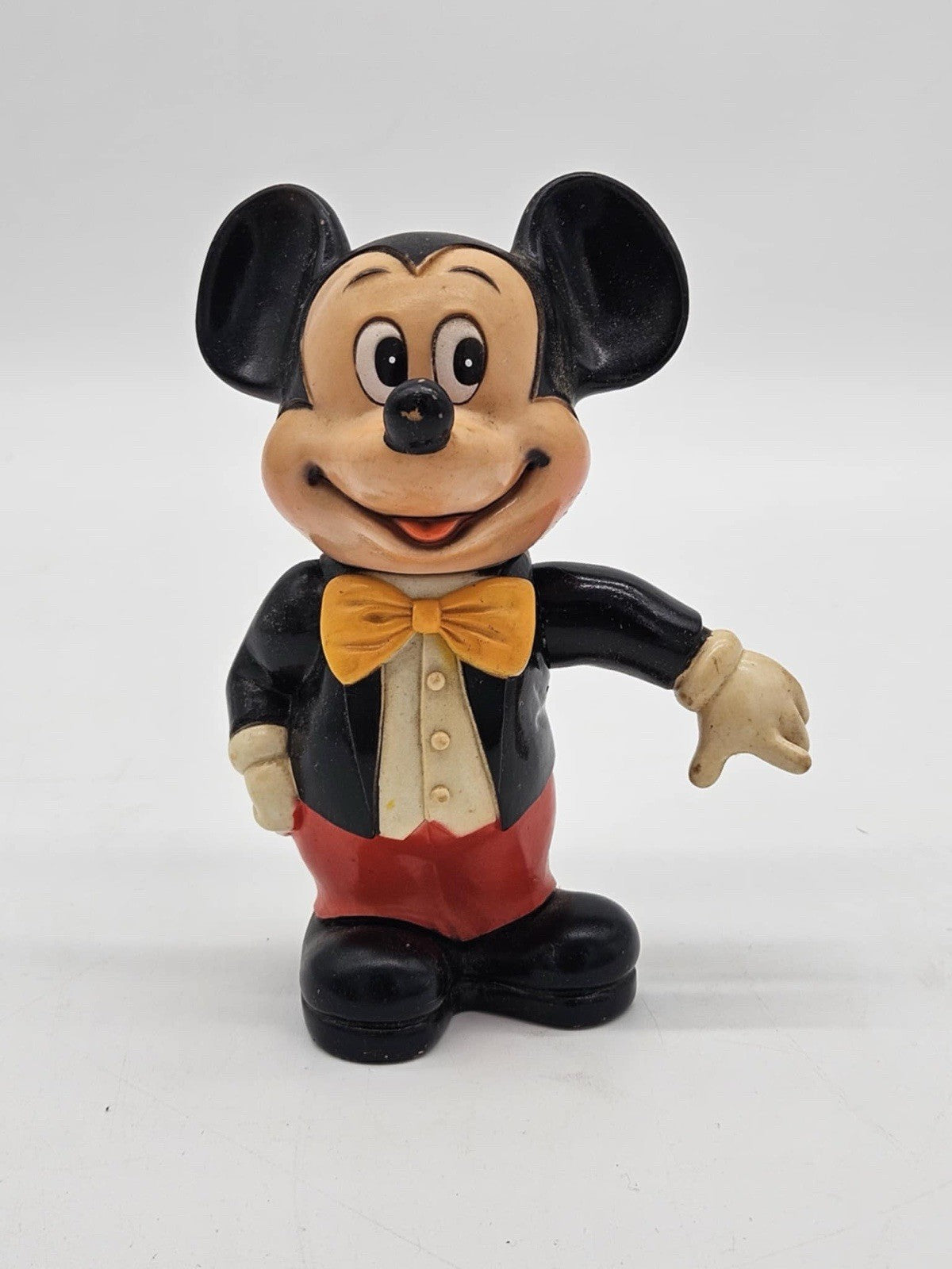 Vintage Mickey Mouse Walt Disney Plastic Bank Made in Korea