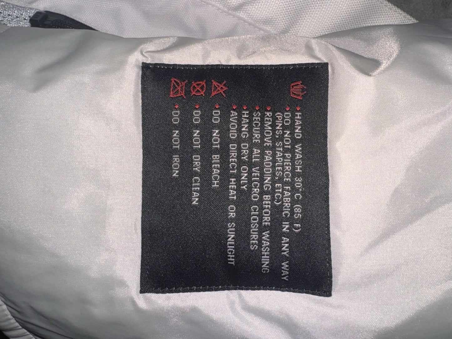 Castle Streetwear Women's Padded Motorcycle Jacket Textile Grey/White Size 12