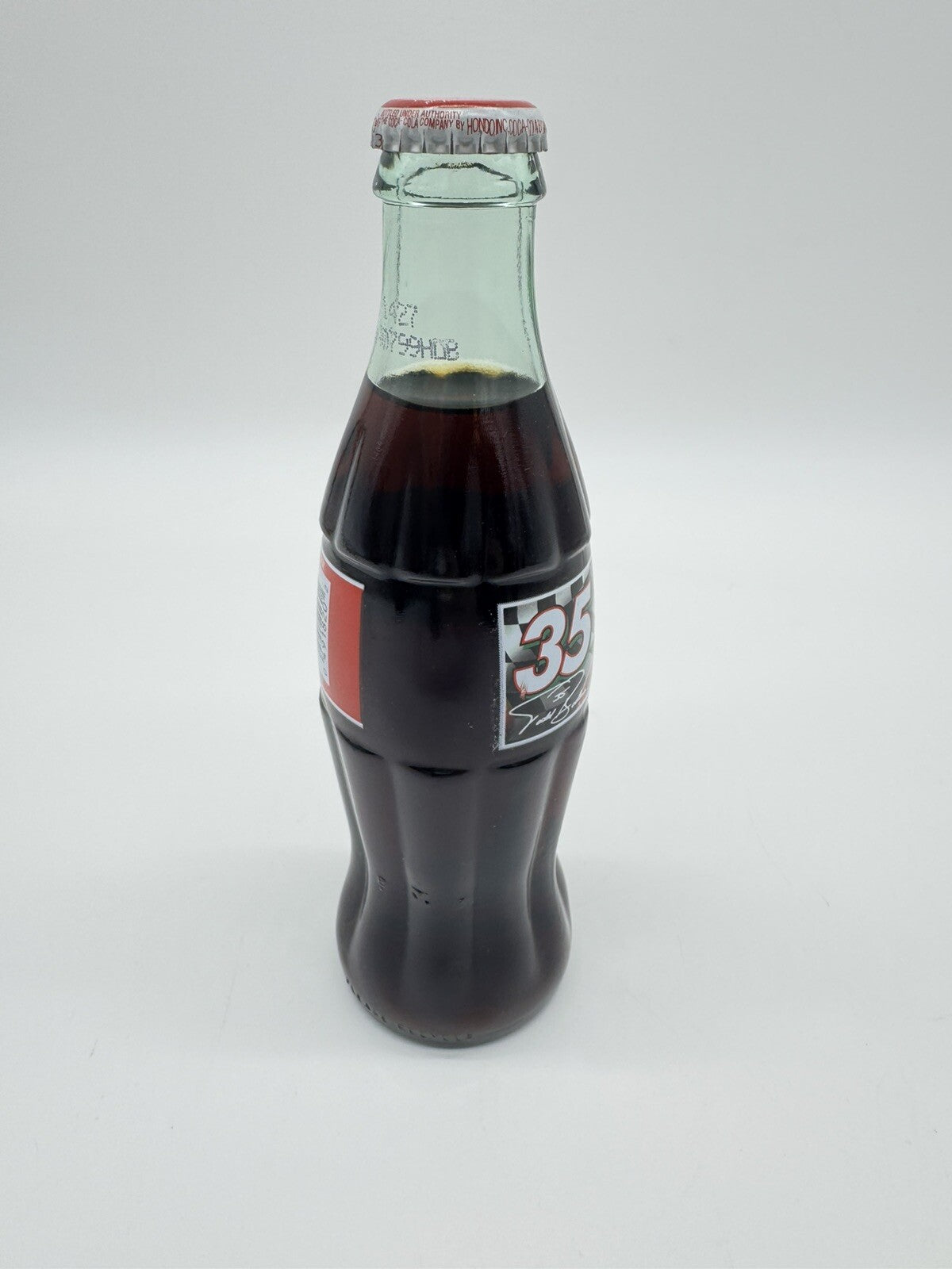 1996 Full Coca Cola bottle #35 Todd Bodine Nascar 8 ounces