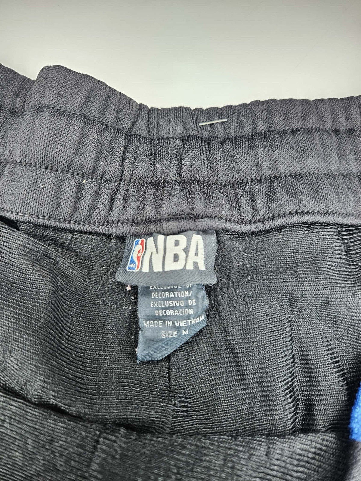 NBA Athletic Shorts Black Blue Colorblock Mesh Men’s Size M
