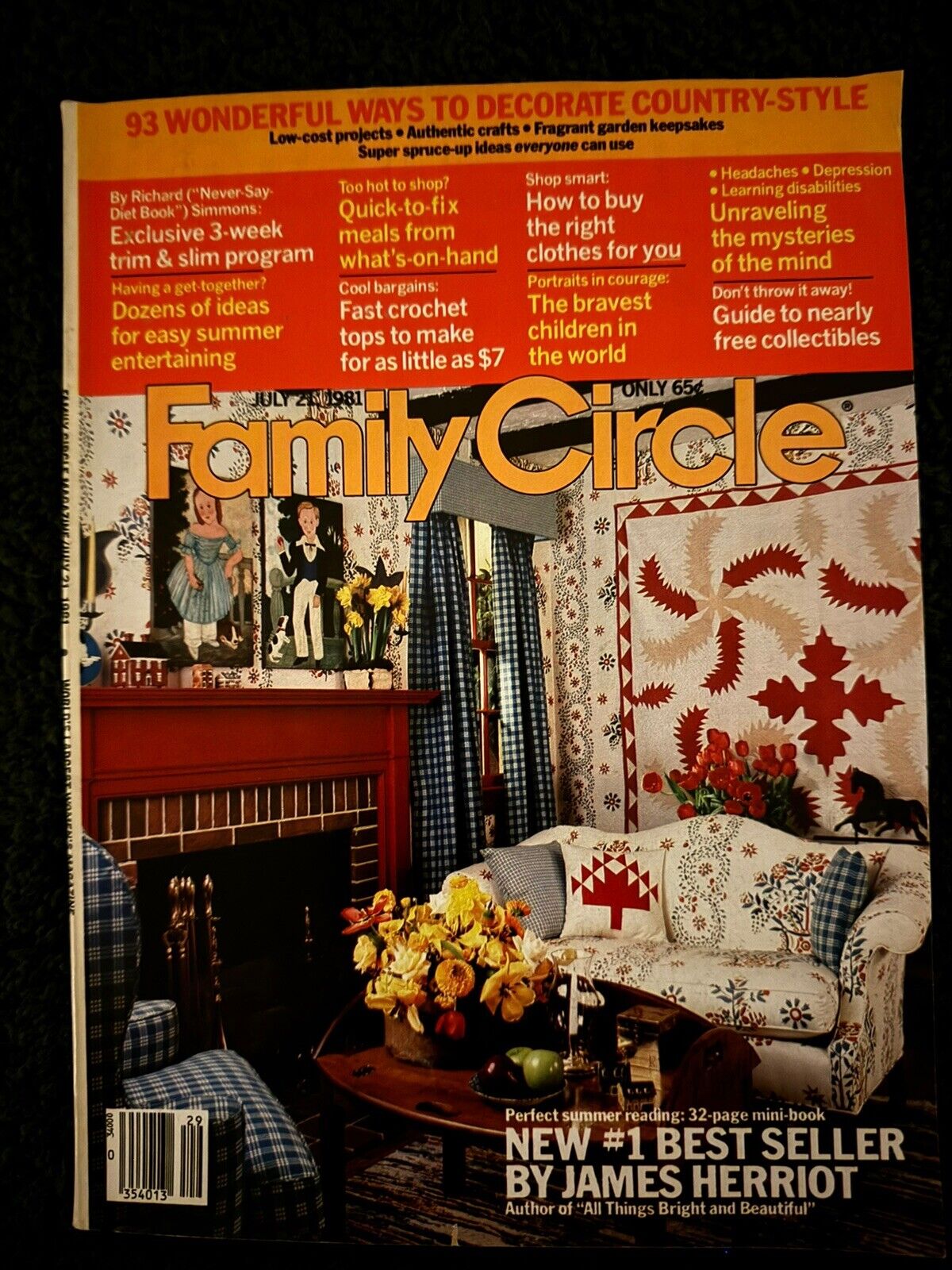 Family Circle magazine lot - Early 1980's lot of 5 - Vintage Back Issue