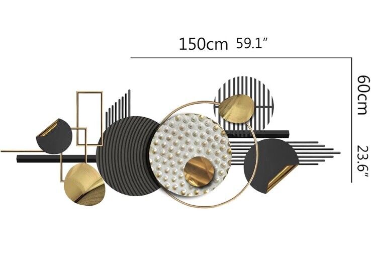 AOTTSD 3D Metal Wall Art Decor, Modern Creative Design Wall Sculpture FNF