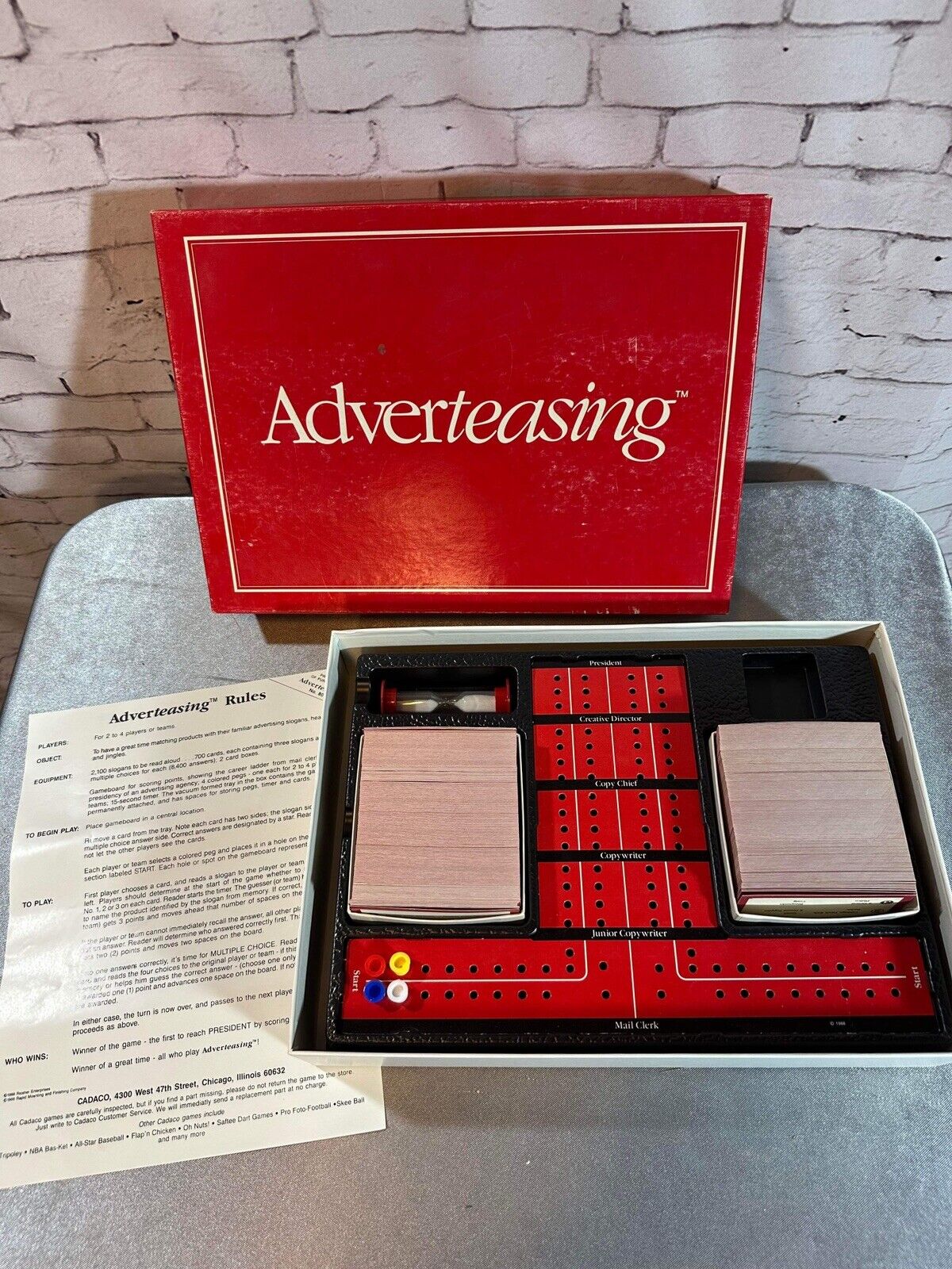 1988 Adverteasing Vintage Board Game VGM