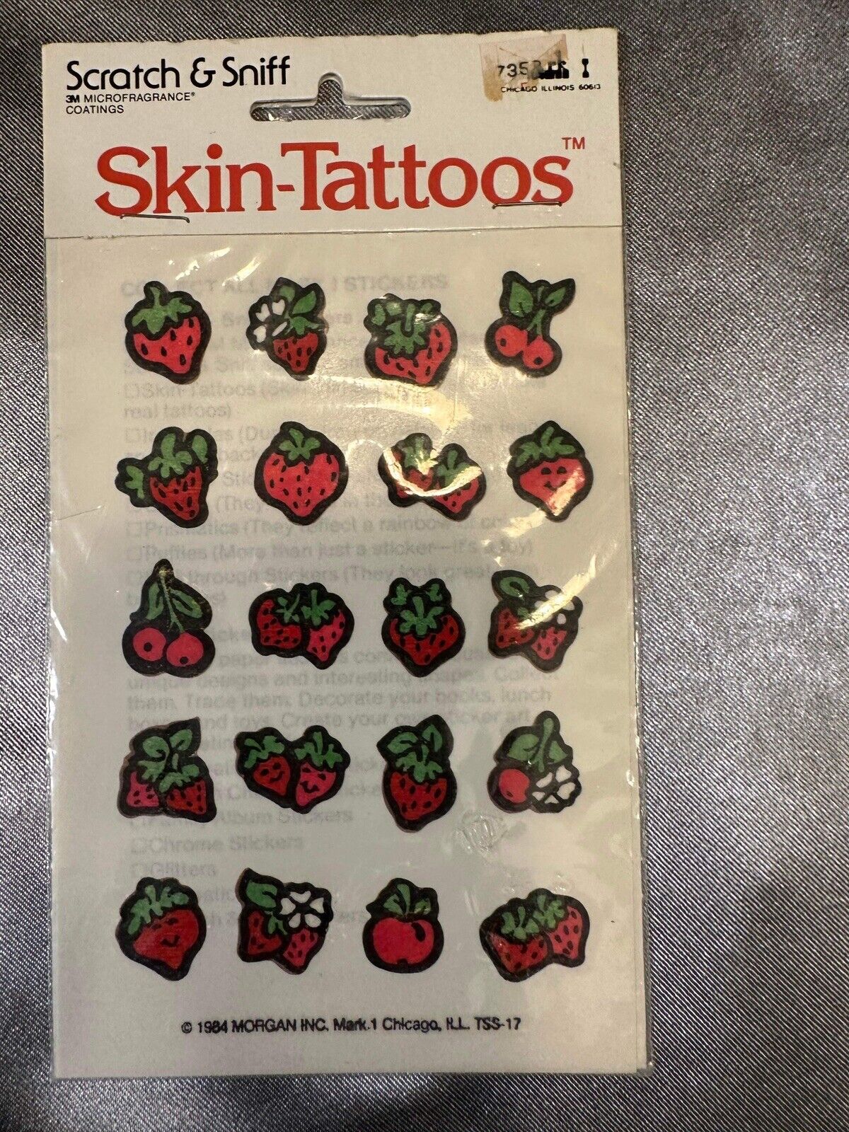 Lot Of 6 NEW Packs - Scratch & Sniff SKIN TATTOO’s! 3М MICROFRAGRANCE® TNO