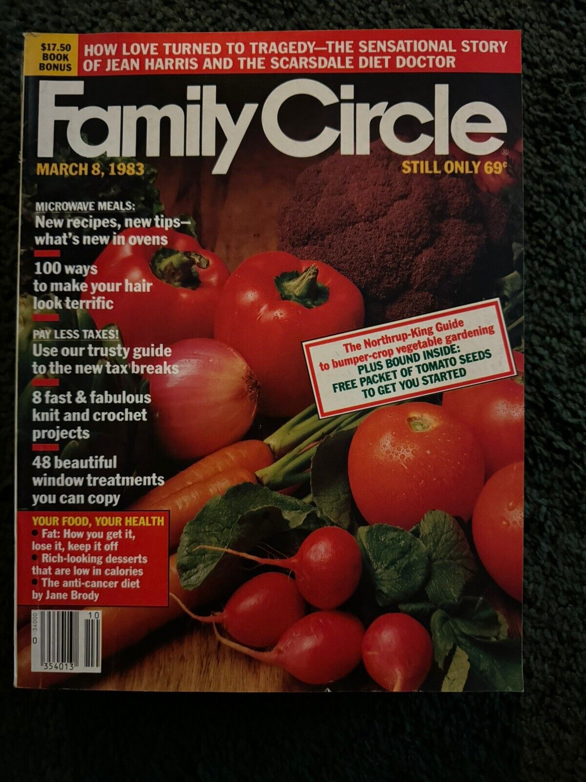 Family Circle magazine lot - Early 1980's lot of 9 - Vintage Back Issue
