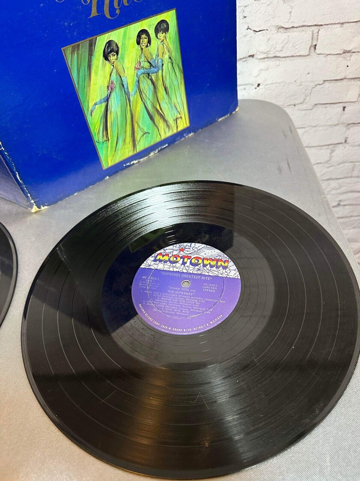 DIANA ROSS & THE SUPREMES GREATEST HITS (VG) 2-663 LP VINYL RECORD