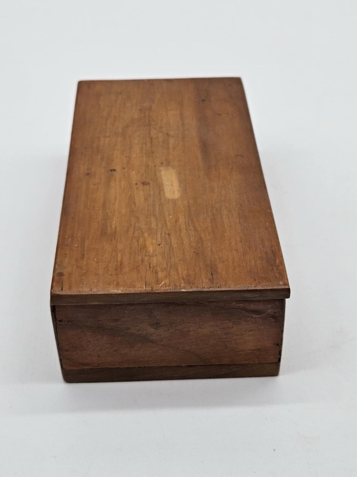 Vintage Wooden Trinket Box W/ Lid ~ Medium in Size