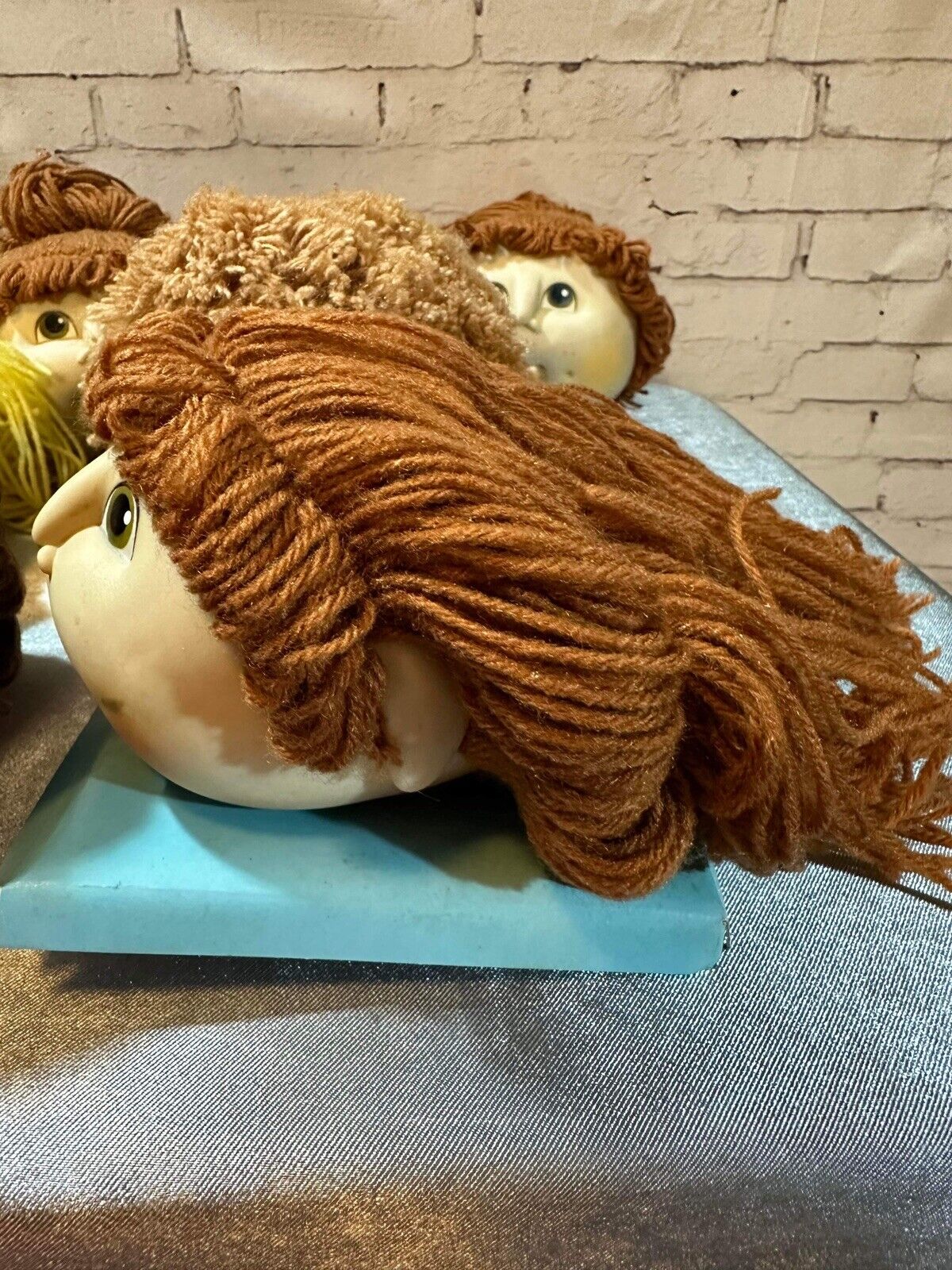 LOT of CABBAGE PATCH KID - BABY DOLL HEADS - 4.5 INCH VINTAGE 1984 VCTY