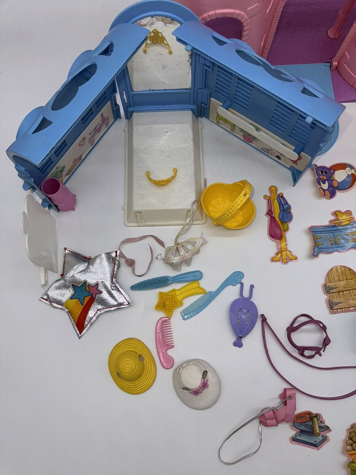 Vintage My Little Pony Pink Dream Castle G1 1984 Near Complete Playset