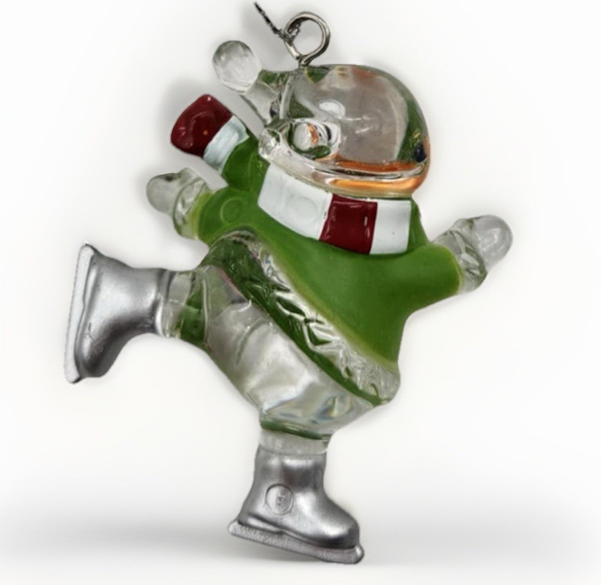 “Grandma” Skating Snowman Mini Holiday Ornament Ganz 2” Tall