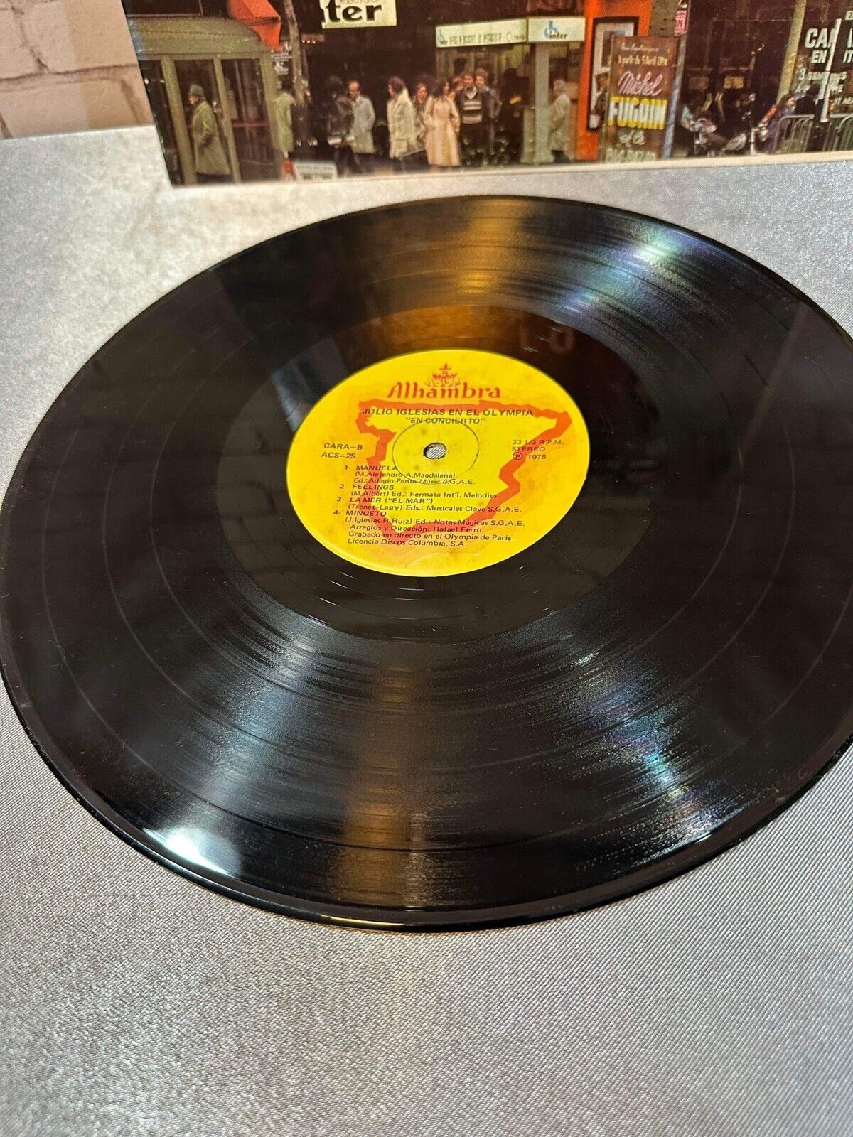 Julio Iglesias En El Olympia LP Vinyl Record Album Latin Music