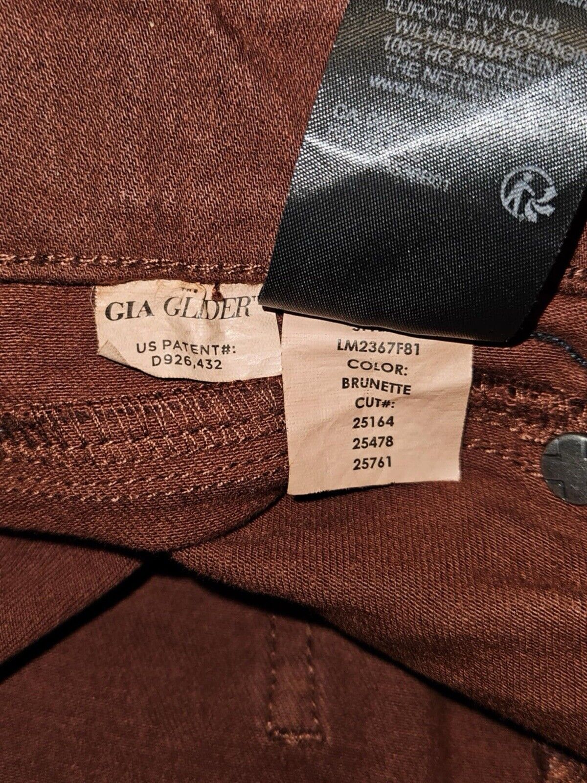 Liverpool Gia Glider Pull-On Skinny Jean Brunette Pants Sz 6/28 WCLTH