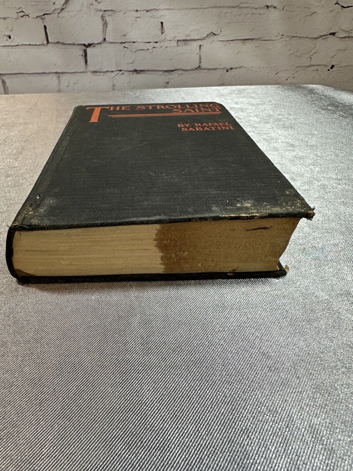 The Strolling Saint By Rafael Sabatini. Co. 1937 HC 1st Edition VBKS