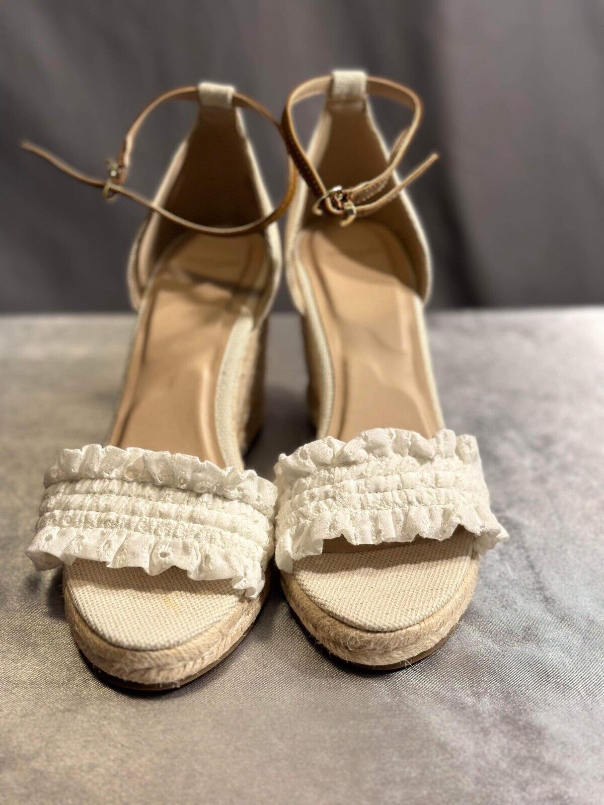 NEW DRAPER JAMES RSVP Gabrielle Women's Wedge Sandals - Sz 9 WCLTH