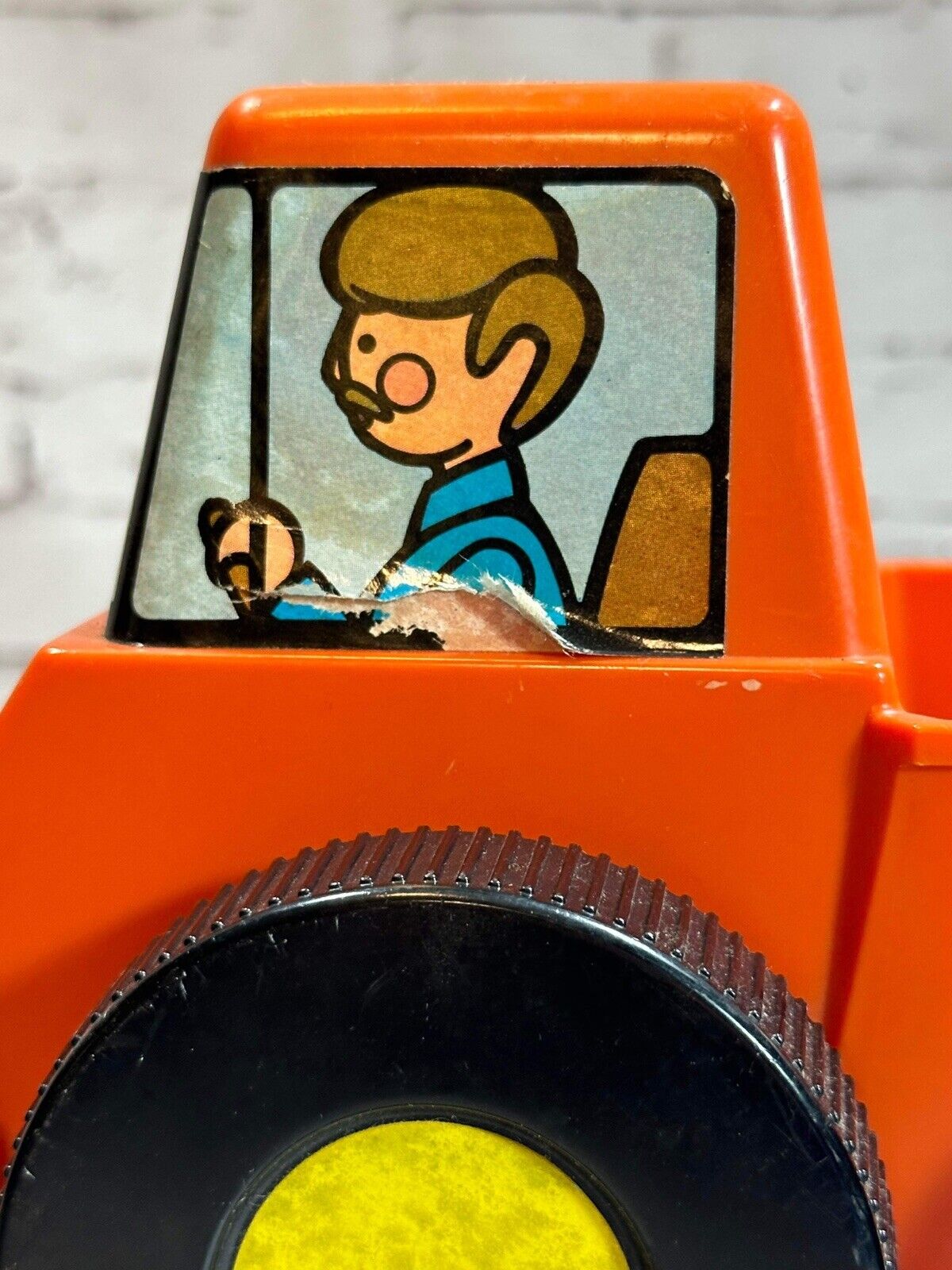 Vintage Orange Tupperware Tupper Toys Pick-Em-Up Truck #1342 Toy Car VTY