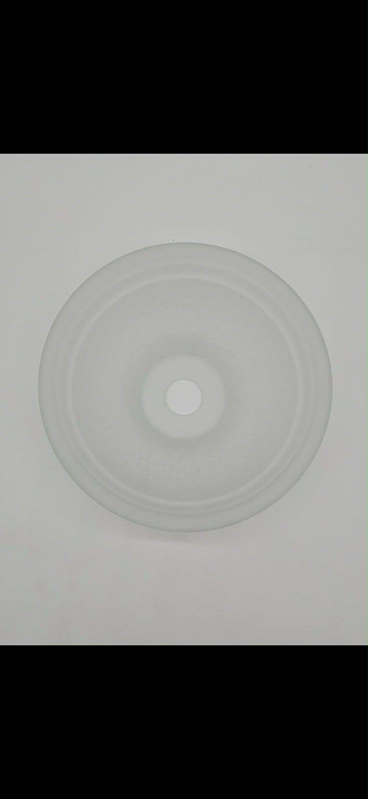 Large Bell Shaped Glass, Replacement, 6.5" Deep, 15" Diameter, 1 5/8"small Hole