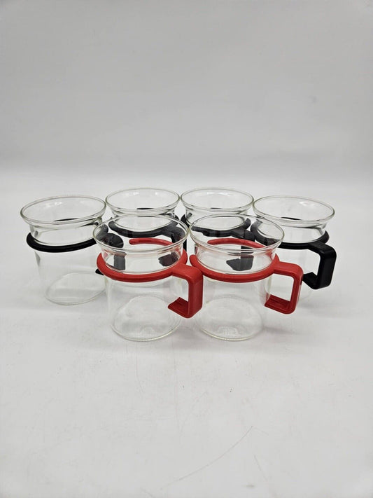 6 Vintage Bodum 6oz. Espresso Coffee Tea Cups Mugs Picard Star Trek
