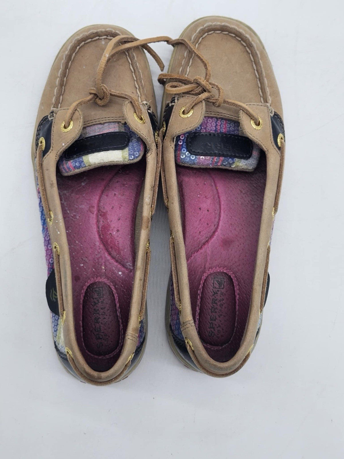 Sperry Top-Sider Women's Multi-Color Sequin Shoes Size 6.5 #9102823