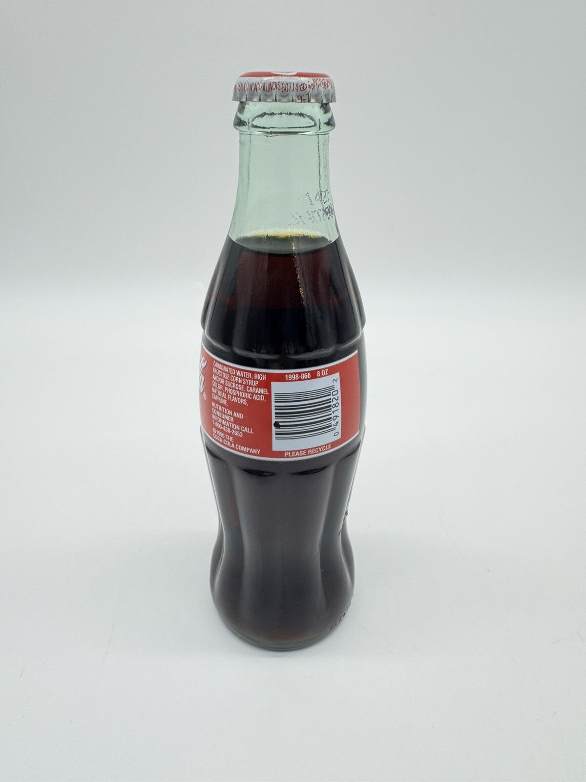 1996 Full Coca Cola bottle #35 Todd Bodine Nascar 8 ounces